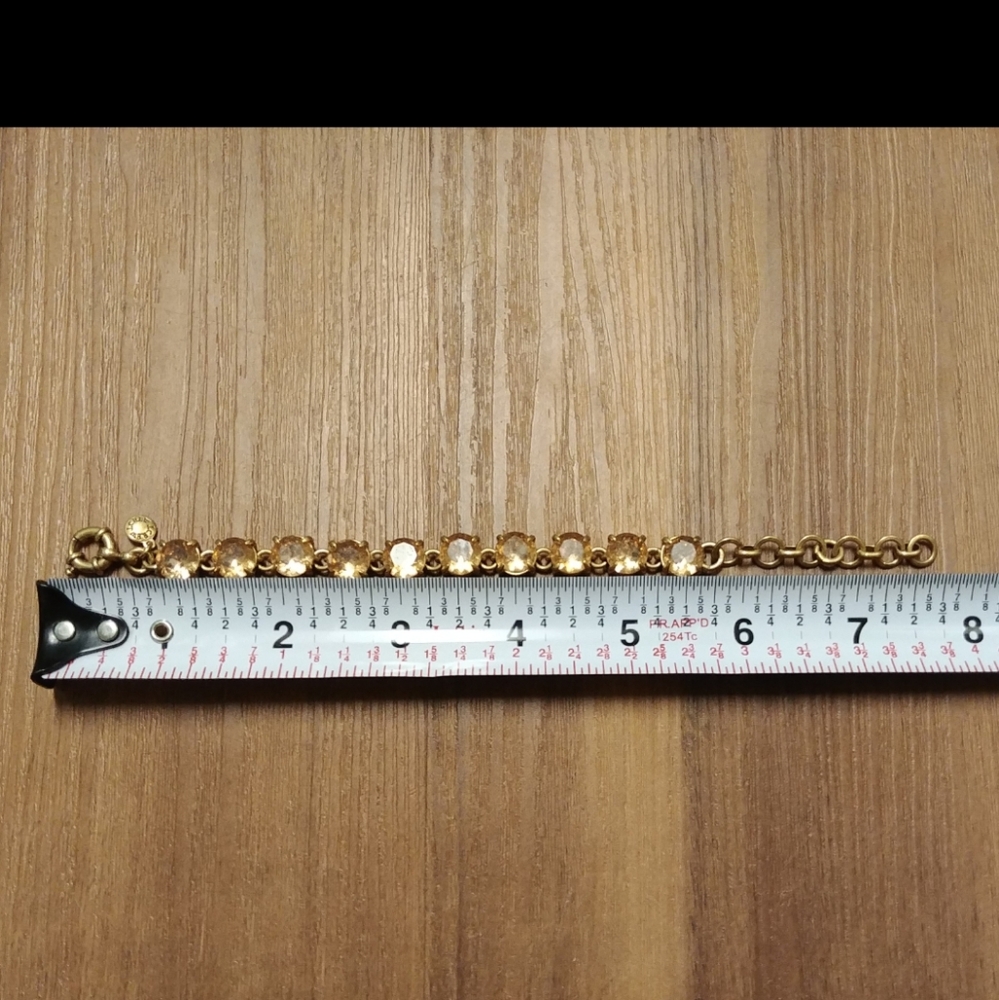 SOLD J.Crew champagne crystal bracelet - Picture 7 of 7